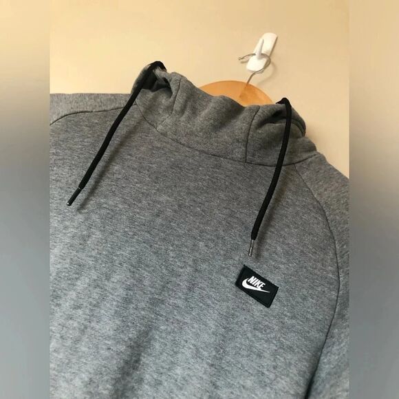 🟣 Nike |  Grey Cowl Hoodie - Picture 3 of 7